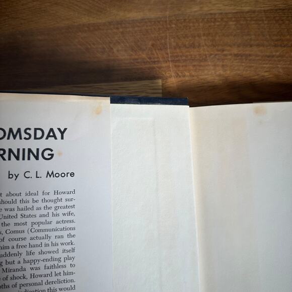 Doomsday Morning C.L. Moore 1957 Doubleday Science Fiction Book Club HC DJ - Picture 10 of 16